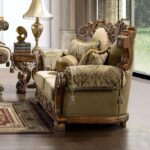 Medium Golden Tan 3PC Sofa Set HD-369 By Homey Design 12