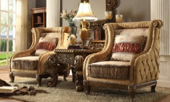 Luxury 7 PCs Dining Table Set HD-8024 By Homey Design 74