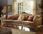 Brown Victorian Sectional Sofa By Homey Design HD-458 Homey Design HD-458 Collection Mobilia Cleopatra 8 Brown Victorian Sectional Sofa By Homey Design HD-458 8
