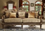 Metallic Antique Gold Sofa HD-610 By Homey Design 8