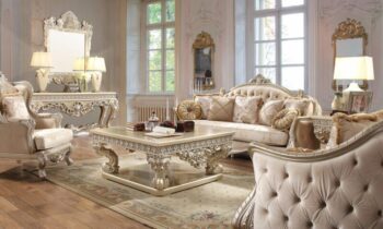 Luxury 7 PCs Dining Table Set HD-8024 By Homey Design 91