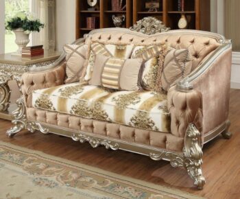 Belle Silver Loveseat HD-820 By Homey Design