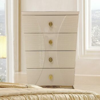 White Gloss Chest HD-914 By Homey Design