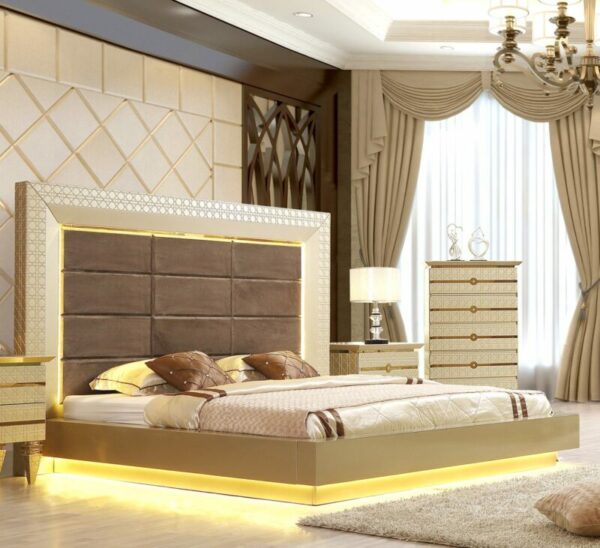 Belle Silver California King Bed HD-918 By Homey Design 4