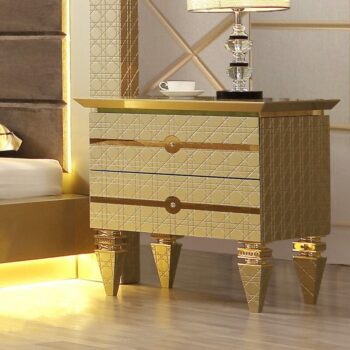 Belle Silver Nightstand HD-918 By Homey Design