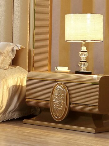 Belle Silver Nightstand HD-922 By Homey Design