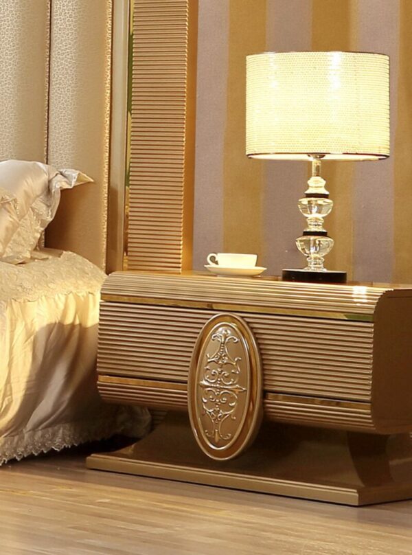 Belle Silver Nightstand HD-922 By Homey Design 4