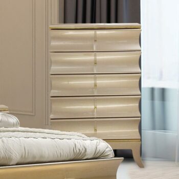 Belle Silver & Metallic Silver Chest HD-925 By Homey Design