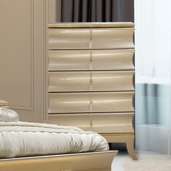 Belle Silver & Metallic Silver Chest HD-925 By Homey Design 4