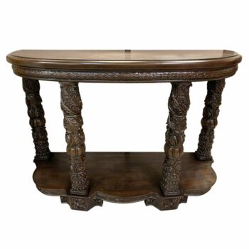 Dark Red Mahogany Console Table HD-1100 By Homey Design