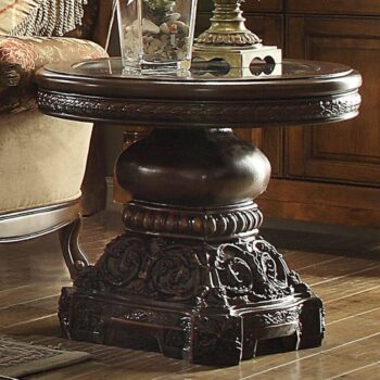 Dark Red Mahogany End Table HD-1100 By Homey Design