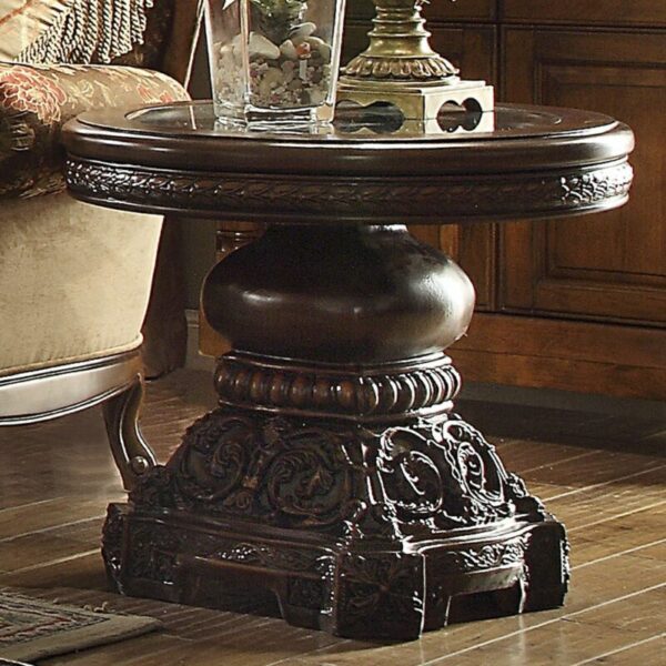 Dark Red Mahogany End Table HD-1100 By Homey Design 4