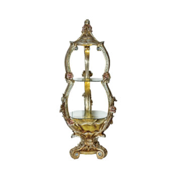 Met Silver & Light Golden Oak HD-1205 By Homey Design