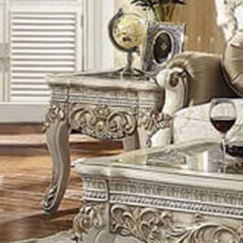 Plantation Cove White End Table HD-1469 By Homey Design