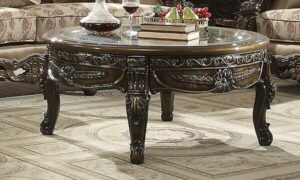 Met Ant Gold &Amp; Perfect Brown End Table Hd-1545 By Homey Design | Mobilia Cleopatra Met Ant Gold & Perfect Brown End Table HD-1545 By Homey Design