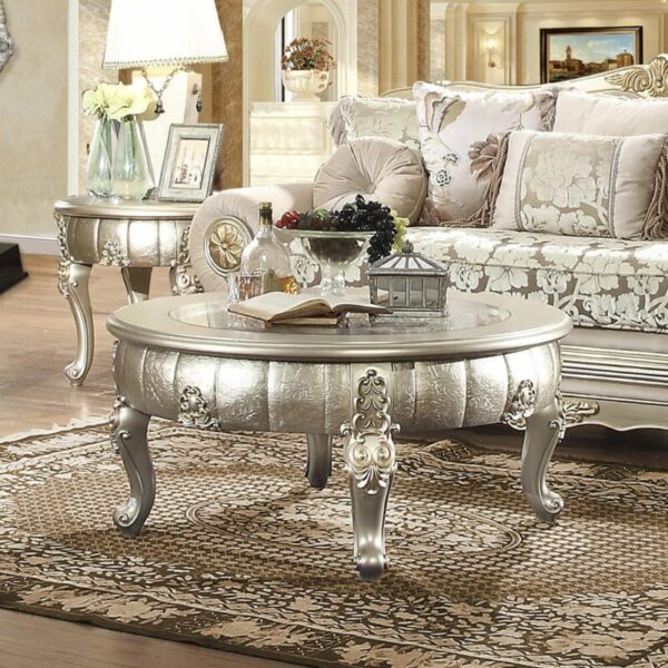 Belle Silver End Table HD-1560 By Homey Design 4