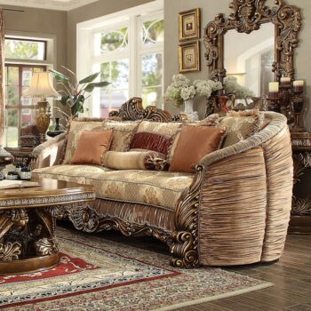 Metallic Gold Sofa HD-1601 By Homey Design