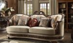 Homey Design Hd-1623 Traditional 3Pc Living Room Sofa Set In Luxury Beige Chenille 11