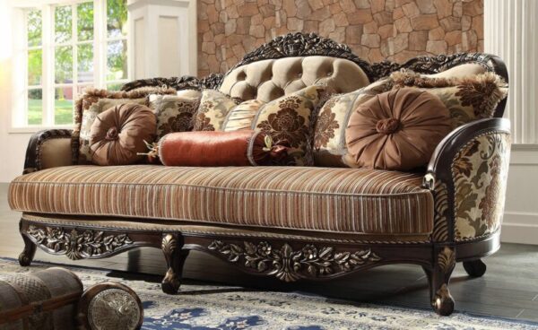Brown Cherry Sofa HD-1976 By Homey Design 6