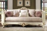 Cream Chenille Sofa HD-2011 By Homey Design Homey Design HD-2011 Collection Mobilia Cleopatra 8 Cream Chenille Sofa HD-2011 By Homey Design 8