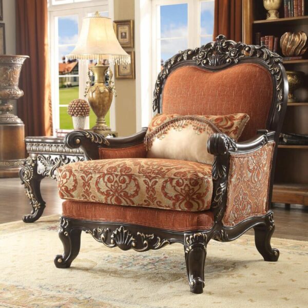 Brown Mahogany 3PCs Sofa Set HD-2627 By Homey Design 8