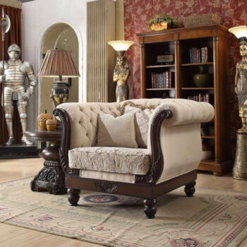 Brown Mahogany Chair HD-2651 By Homey Design