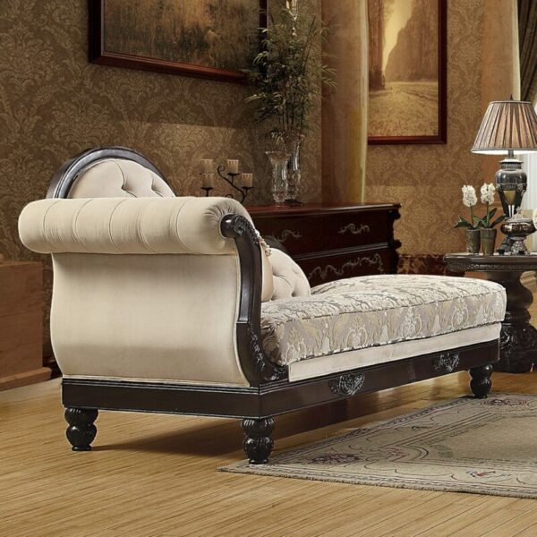 Brown Mahogany Chaise/Loveseat HD-2651 By Homey Design 4