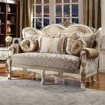 Vintage White Loveseat HD-2652 By Homey Design
