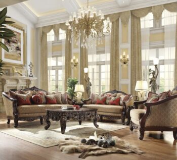 Luxury 7 PCs Dining Table Set HD-8024 By Homey Design 55
