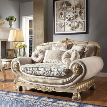 Belle Silver Loveseat HD-2656 By Homey Design