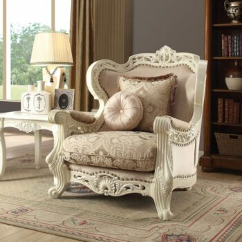 Luxury Ivory Chair HD-2657 By Homey Design