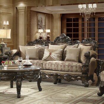 Met Ant Gold & Perfect Brown Sofa HD-2658 By Homey Design