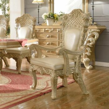 Pickle Frost & Antique Silver Armchair HD-7012 By Homey Design