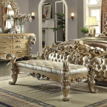 Pickle Frost & Antique Silver Bench HD-7012 By Homey Design
