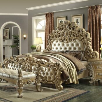 Pickle Frost & Silver California King Bed HD-7012 By Homey Design