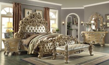 Pickle Frost & Silver 5PCs California King Bedroom Set HD-7012 By Homey Design