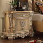 5 PC California King Silver Bedroom Set HD-7266 By Homey Design Homey Design HD-7266 Collection Mobilia Cleopatra 11 5 PC California King Silver Bedroom Set HD-7266 By Homey Design 11