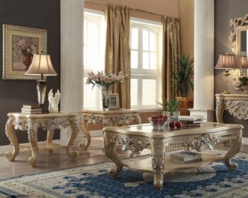 Pickle Frost & Silver 3PCs Coffee Table Set HD-7266 By Homey Design