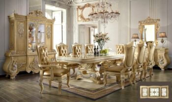Luxury 7 PCs Dining Table Set HD-8024 By Homey Design 98