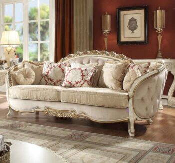 Luxury Cream Chenille Sofa HD-7310 By Homey Design