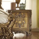 Met Ant Gold & Perfect Brown 4PCs California King Bedroom Set HD-8008 By Homey Design 19