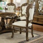 Met Ant Gold & Perfect Brown 5PCs Dining Table Set HD-8008 By Homey Design Homey Design HD-8008 Collection Mobilia Cleopatra 10 Met Ant Gold & Perfect Brown 5PCs Dining Table Set HD-8008 By Homey Design 10