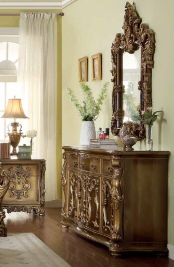 Met Ant Gold & Perfect Brown Dresser/Buffet HD-8008 By Homey Design