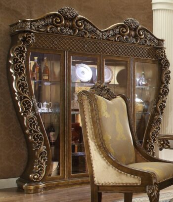 Luxury Met Ant Gold & Perfect Brown China HD-8011 By Homey Design