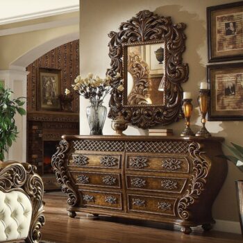 Met Ant Gold & Perfect Brown Dresser HD-8011 By Homey Design