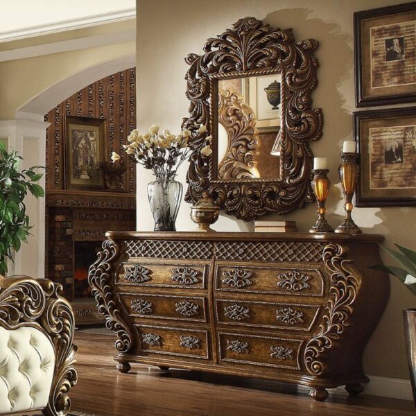 Met Ant Gold & Perfect Brown Dresser HD-8011 By Homey Design 4