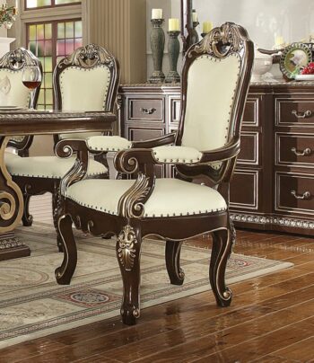 Brown Cherry Arm Chair HD-8013 By Homey Design