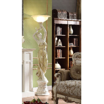 Luxury White & Tan Face Light Lamp HD-8023 By Homey Design