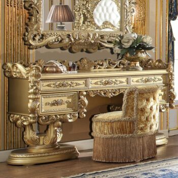 Metallic Bright Gold Dresser HD-8086 By Homey Design