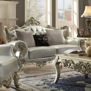 Belle Silver Loveseat HD-13006 By Homey Design